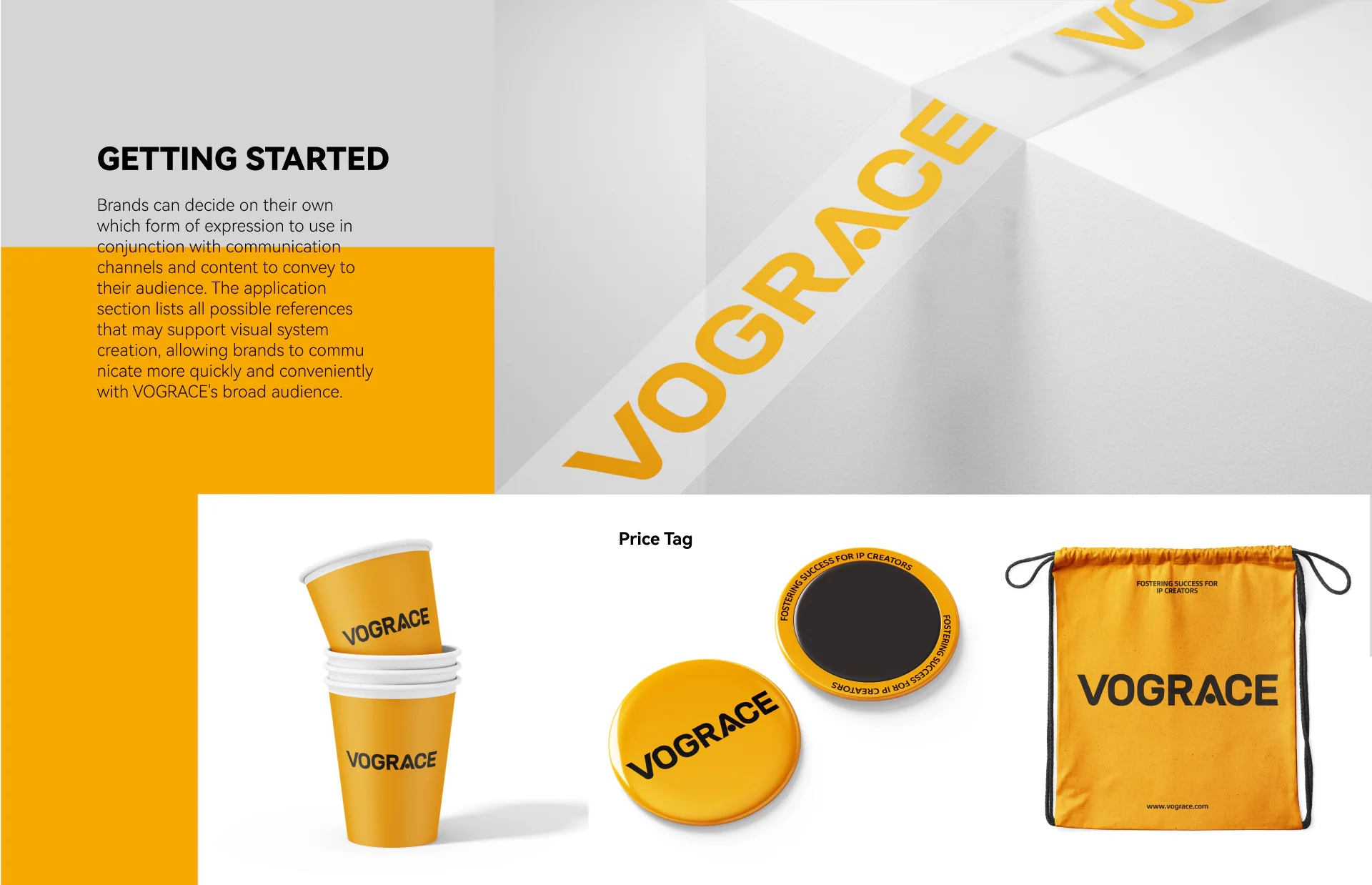 VOGRACE 字母 A 识别细节与版式系统
